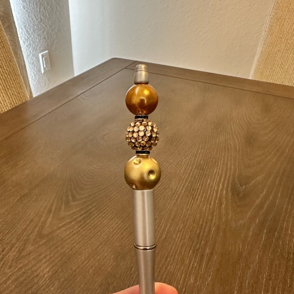 Disney Doorables Gold Olaf Frozen Set‎ Of 2 Beaded Pens with extra Refill Ink - Picture 4 of 6